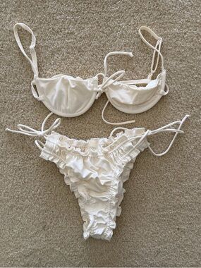 Are You Am I White Nesi Bikini Size S